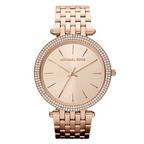 michael kors darci rose gold tone glitz watch|darci rose gold tone watch.